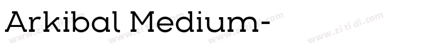 Arkibal Medium字体转换